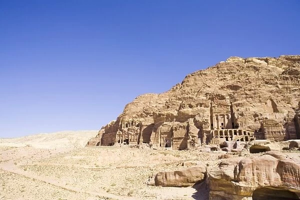 Archaeological Remains of Petra. UNESCO World Heritage Site. Jordan, Middle East