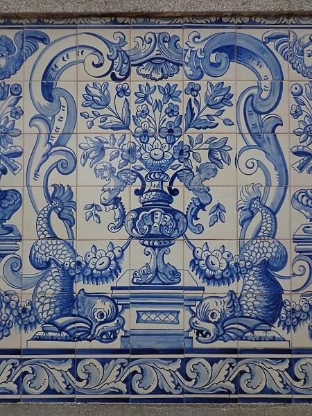 Azulejos Decorative Tiles in Macaus Old City centre, Macau, China