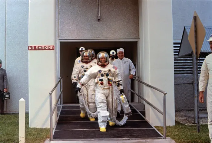 Framed Print : Astronauts Walking to Launch Complex Print Framed Print : Astronauts Walking to Launch Complex Print