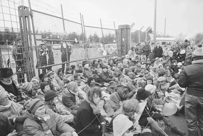 Framed Print : Greenham Common Protest Print