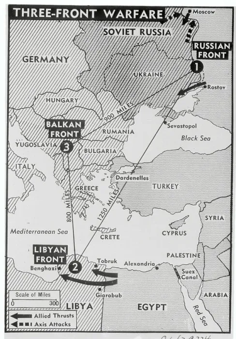 Framed Print : Map of the Third Front Print