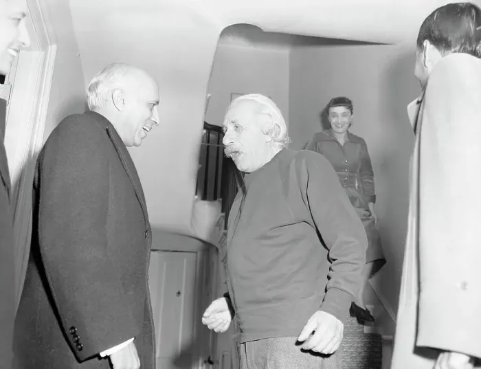 Framed Print : Nehru Visits Einstein Print, Princeton University 1949 Framed Print : Nehru Visits Einstein Print, Princeton University 1949