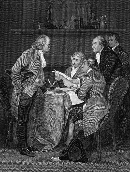 Framed Print : The Committee Drafting Declaration of Independence Print Framed Print : The Committee Drafting Declaration of Independence Print