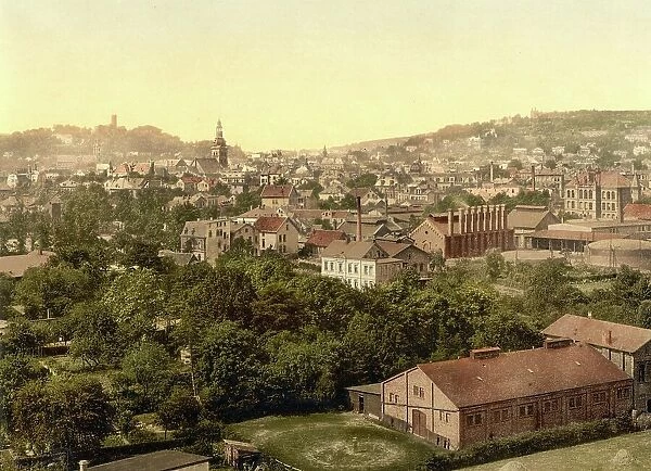 Bielefeld in North Rhine-Westphalia, Germany, Historical, Photochrome print from the 1890s