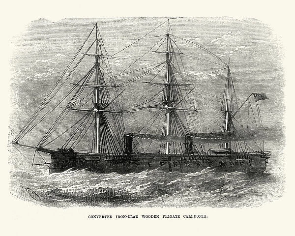 British Royal Navy Warship HMS Caledonia (1862)