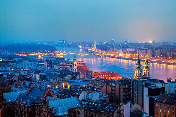 Budapest - Margaret Bridge Twilight