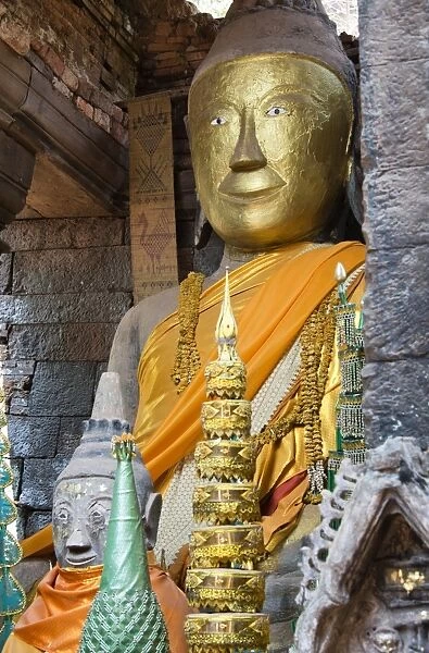 Buddha image at Wat Phu, Laos