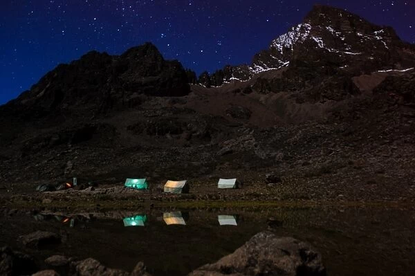 Camping at the Base of Mazwenzi Peak