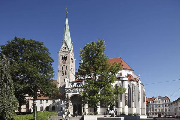 Cathedral, Augsburg, Schwaben, Bavaria, Germany, Europe
