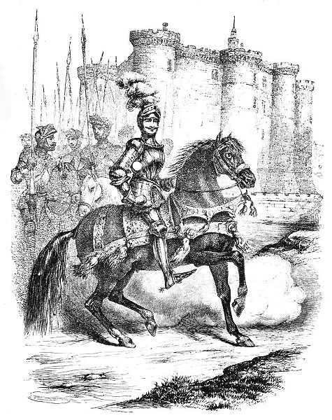 Cavalier of Notre Dame engraving 1888