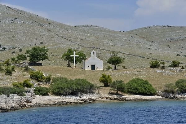 Chapel of Mary of Tarac, 17th century, Adriatic Sea, Kornati, Kornati Islands, Kornati Islands National Park, Croatia