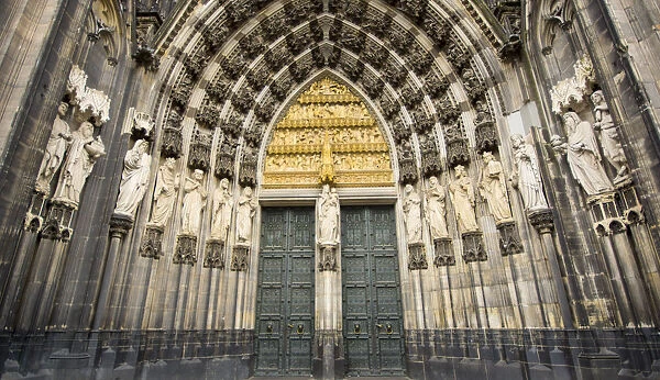 Cologne Cathedral Facade Door, Germany