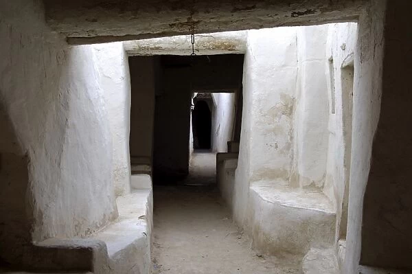 Covered lane in the old town of Ghadames, UNESCO world heritage, Libya