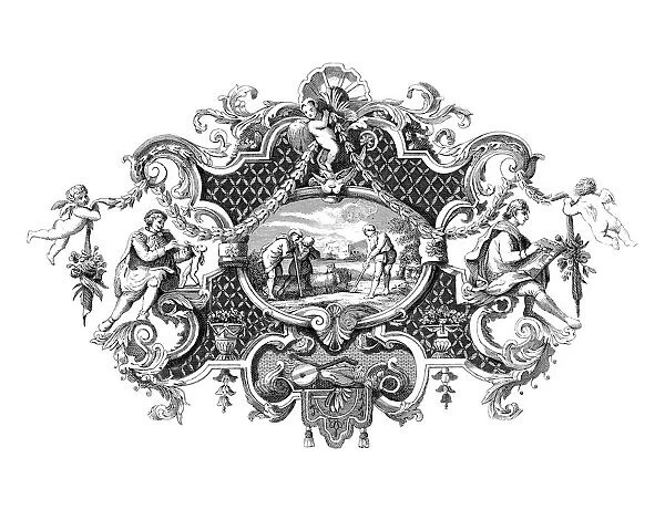 Decorative Baroque Frame, by William Hogarth