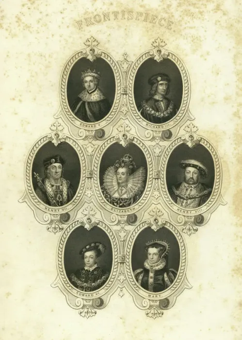 Framed Print : Frontispiece Print of Queens and Kings Framed Print : Frontispiece Print of Queens and Kings