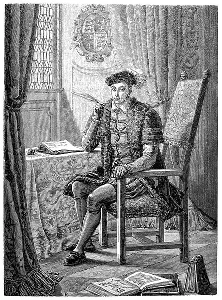 Edward VI writing his Journal
