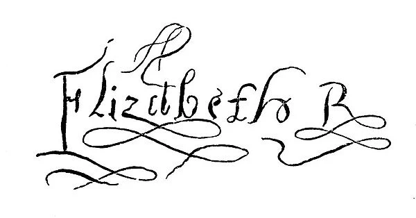 Elizabeth I of England signature