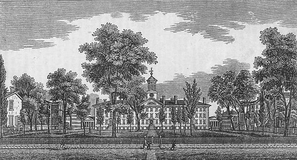 Engraving Of Princeton College