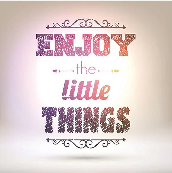 Enjoy the little things - Shining Background