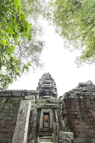 Exterior of Banteay Kdei in Angkor, Cambodia