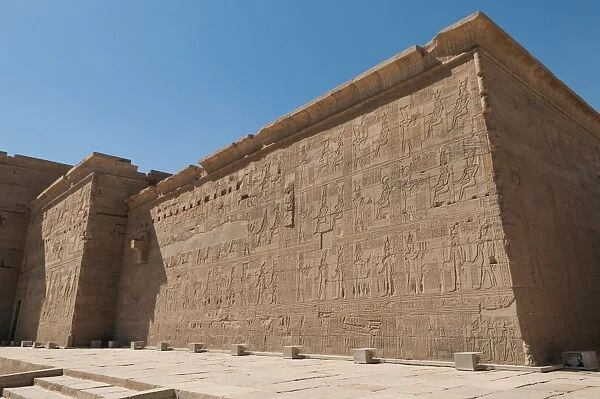 Fine reliefs at the Temple of Isis in Philae