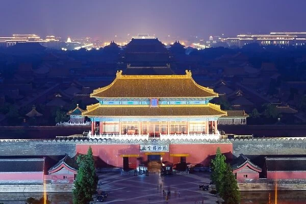 The Forbidden City at night, Beijing, China