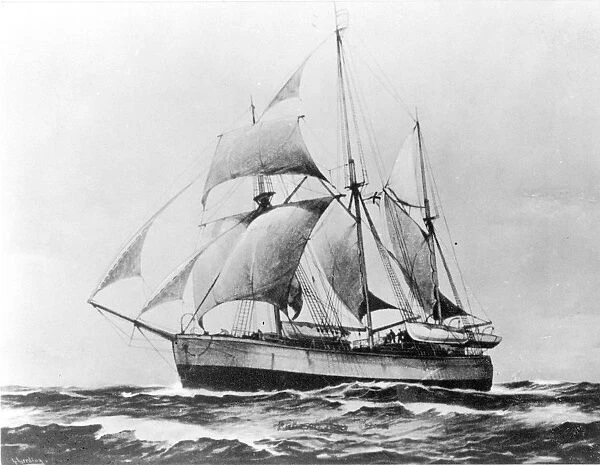 The Fram. circa 1895: The Fram, a polarship especially constructed to withstand