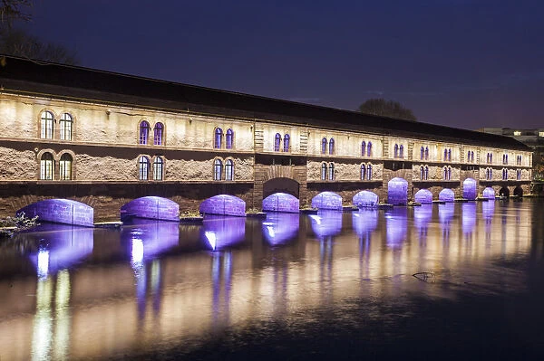 France, Alsace, Strasbourg, Petite-France, Covered bridge