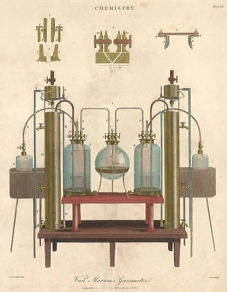 Gasometer. Van Marums Gasometer, used in the field of chemistry
