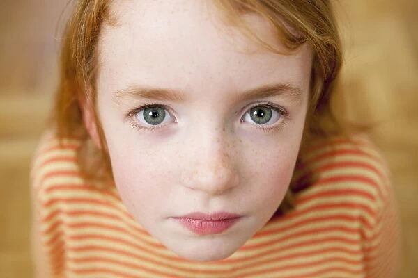 Girl, child, red hair, portrait
