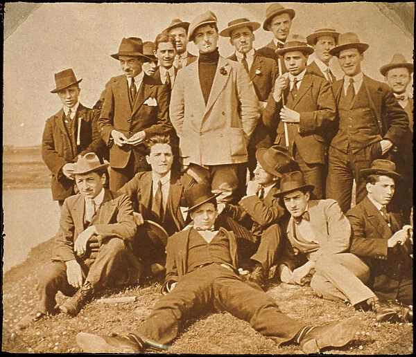 Group of Italian Men atop a Hill