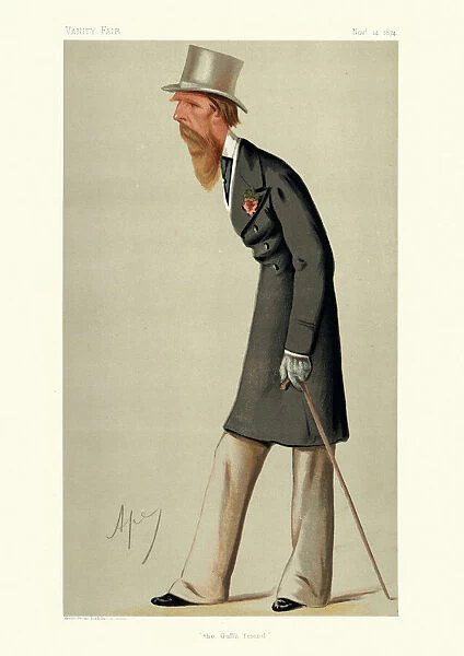 the Gulls friend, Christopher Sykes, Vanity fair caricature