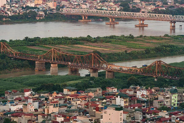 Hanoi Bridges (Long Bien and Chuong Duong over Red River)