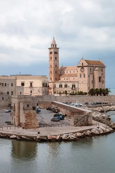 Harbour and cathedral, Trani, Apulia, Italy