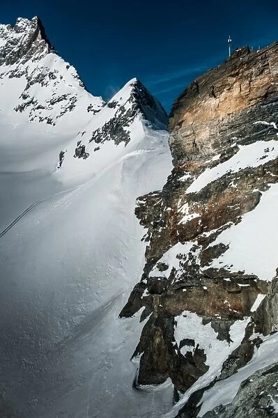 High Cliff at Junfraujoch of Switzerland