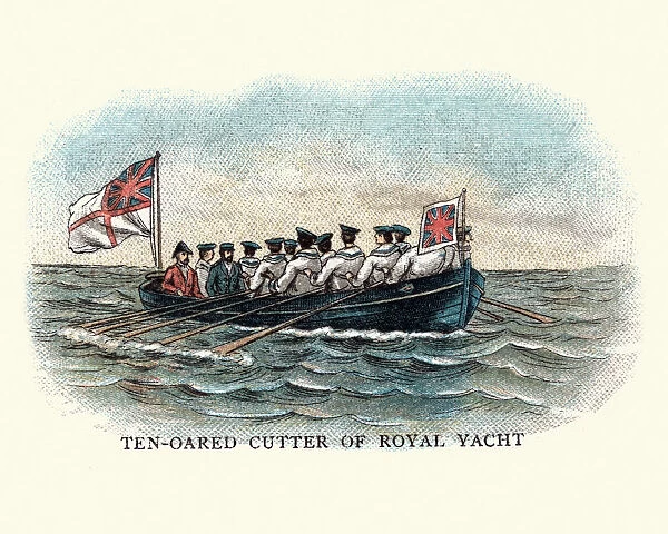 History of Ships - Ten-oared Cutter, 19th Century