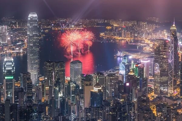 Hong Kong Chinese new year fireworks 2016