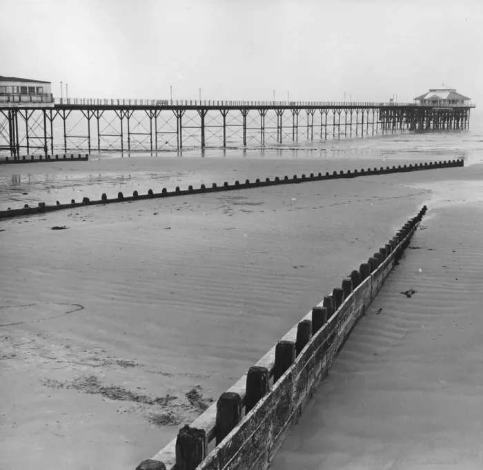 Framed Print : Bognor Beach Print, 4th March 1963 Framed Print : Bognor Beach Print, 4th March 1963