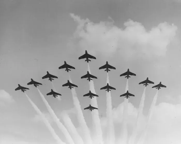 Framed Print : Formation Flying Print, 1959 Framed Print : Formation Flying Print, 1959