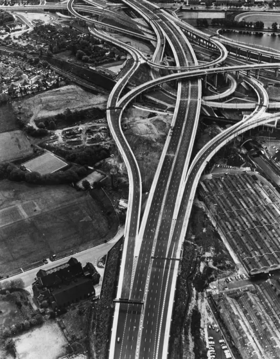 Framed Print : Spaghetti Junction Print: A Complex Motorway Intersection Framed Print : Spaghetti Junction Print: A Complex Motorway Intersection