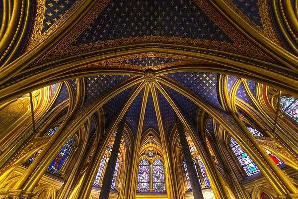 Inside Sainte Chapelle church