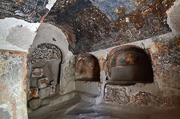 Interior View of Cave Church, Cappadocia