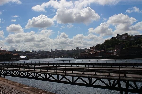 Iron walkway for cars in Porto, Portugal