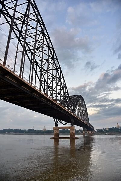 Irrawaddy bridge Myanmar Asia