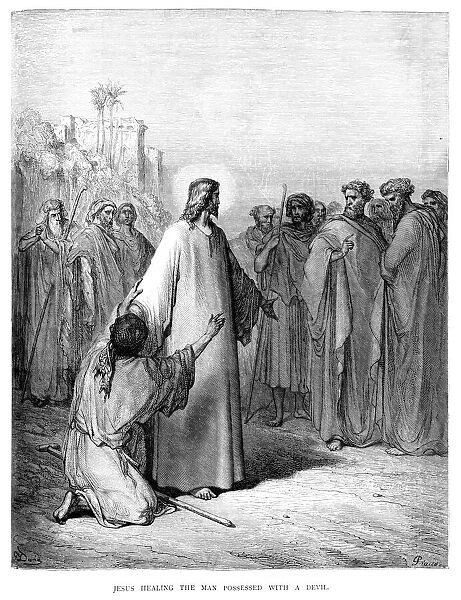 Jesus healing the possessed man