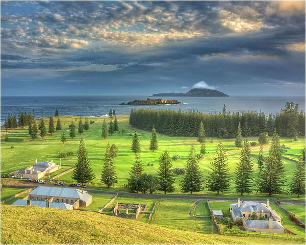 A Kingston Norfolk Island view, part of the restored British penal colony buildings and now a world heritage listed area