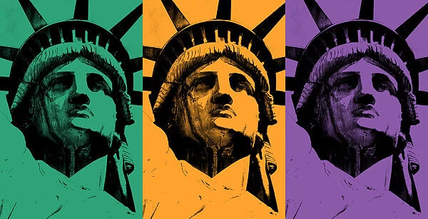 Lady Liberty (triad of secondary colors)