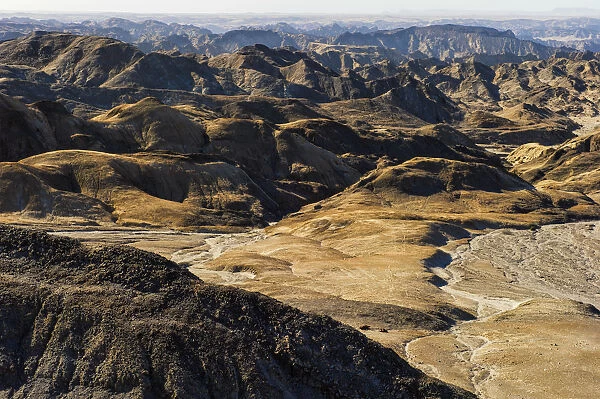 Landscape of the Badlands of Namibia in the Namib Desert, Swakopmund, Namibia, Africa