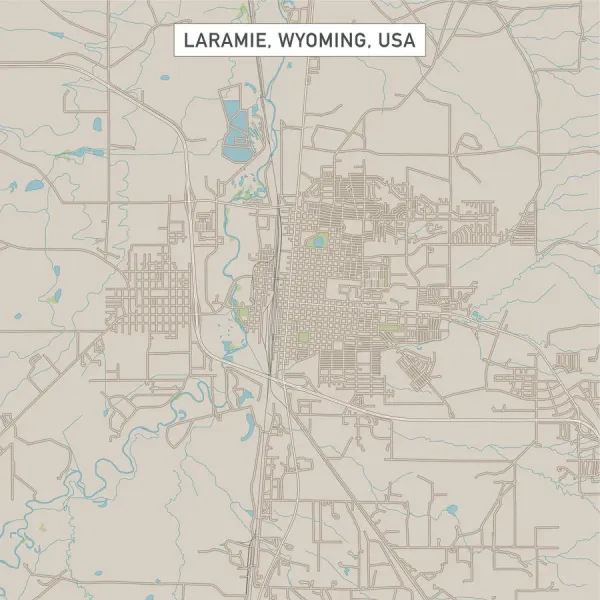Laramie Wyoming On Map Laramie Wyoming Us City Street Map (Photos Framed, Prints, Puzzles,  Posters,...) #15054945