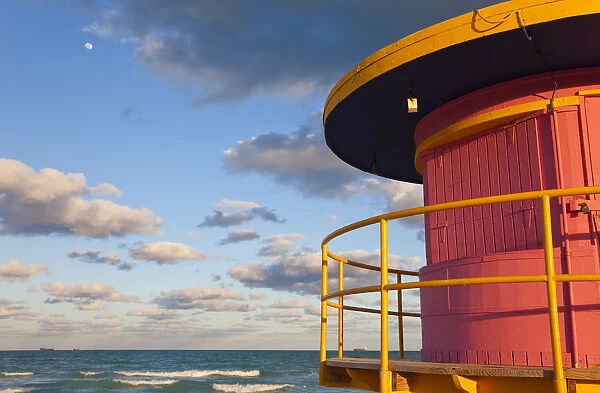 Lifeguard Hut, South Beach, Miami, Florida, USA